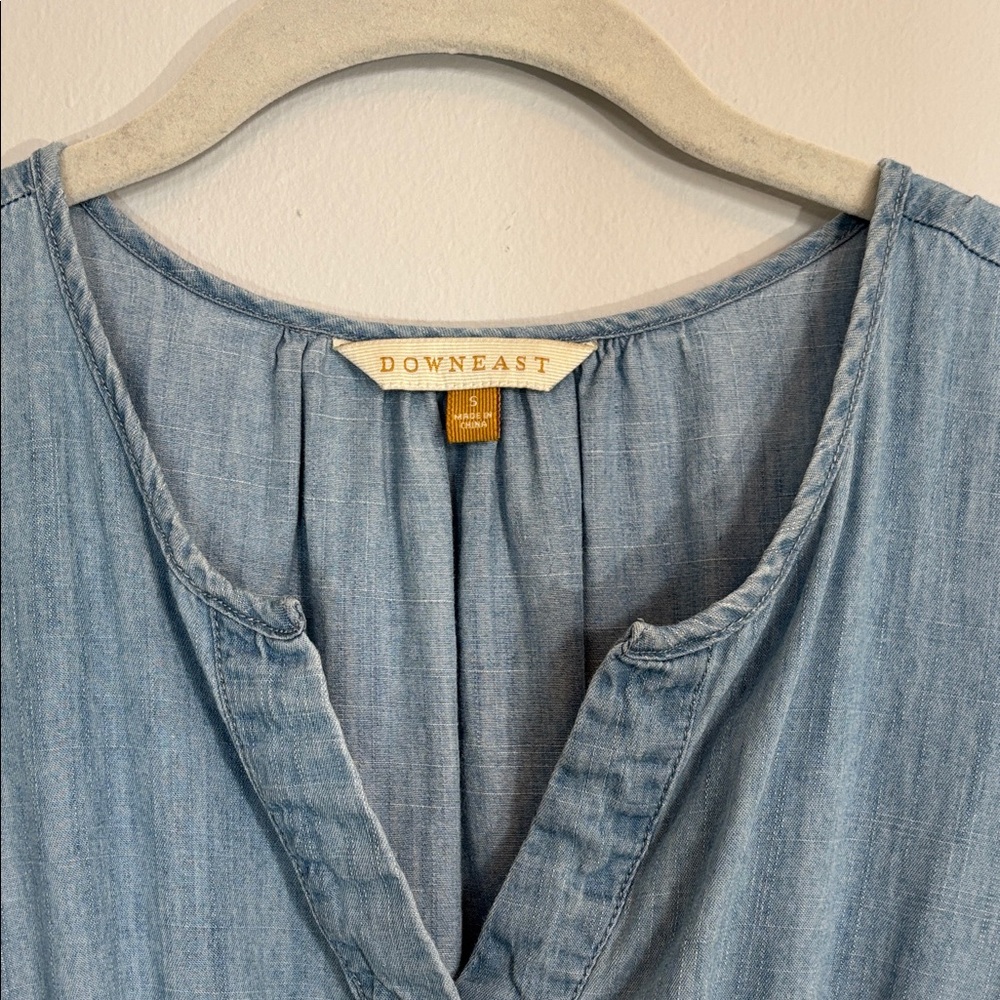 DownEast Denim Dress With Pockets - Picture 2 of 10